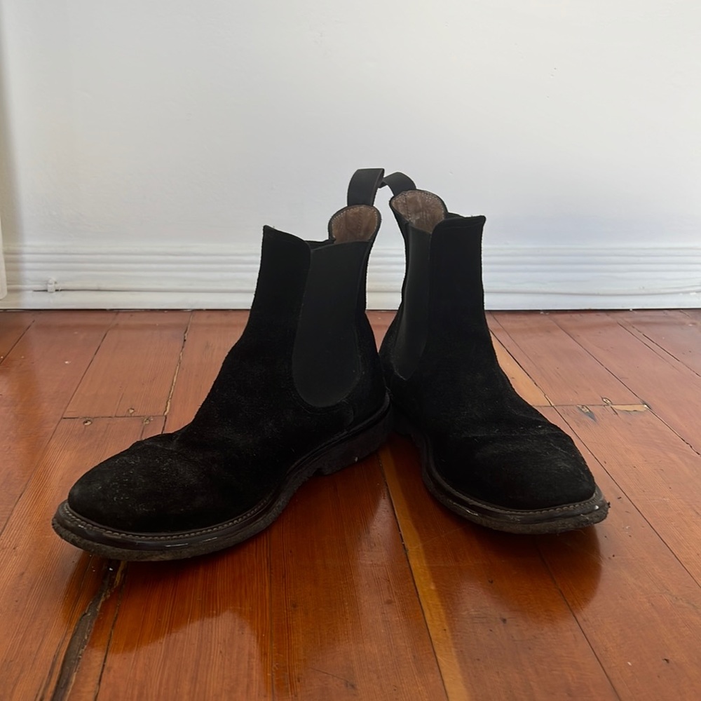 Boots made in Italy  black chamois